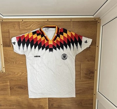 GERMANY HOME JERSEY ADIDAS 1994-96 World Euro Cup Futbol SHIRT
