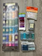 Lot of 40 containers of crafting glitter for embellishing 90 new and unopened