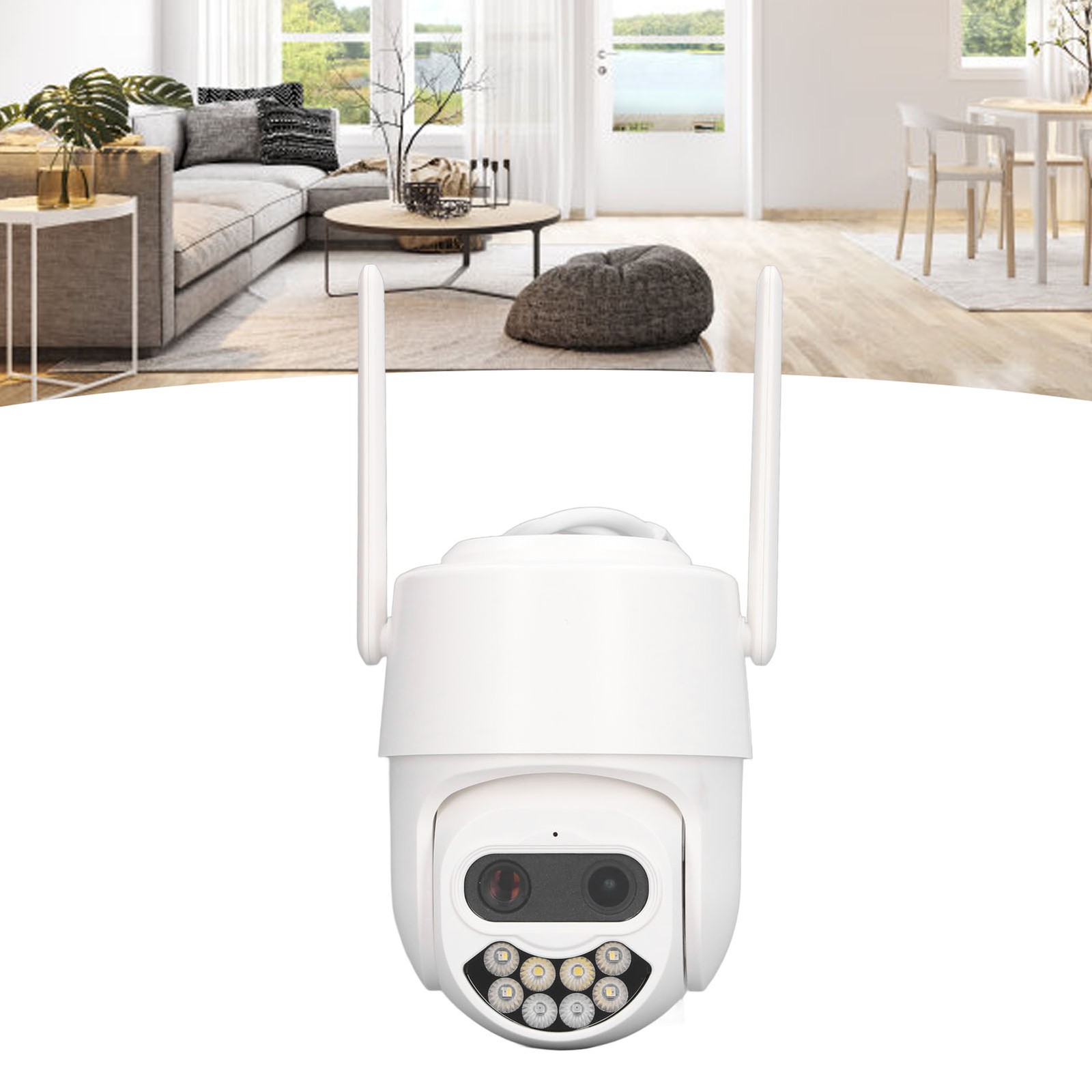 ✿ Outdoor Surveillance Camera 110-240V 1080P HD WiFi Dome Camera W/ Zoom Lens EU