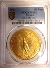 Photo of a 1921 Mexico 50 Pesos Gold from an eBay listing that sold on Jun 3, 2026