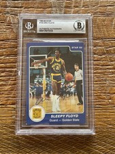 RARE 1984-85 1984 Star Co Eric Sleepy Floyd signed BAS autographed card AUTO