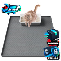 Katzenklo Matte Silikon Grau 80X56Cm Katzenstreu Matte FüR Katzen
