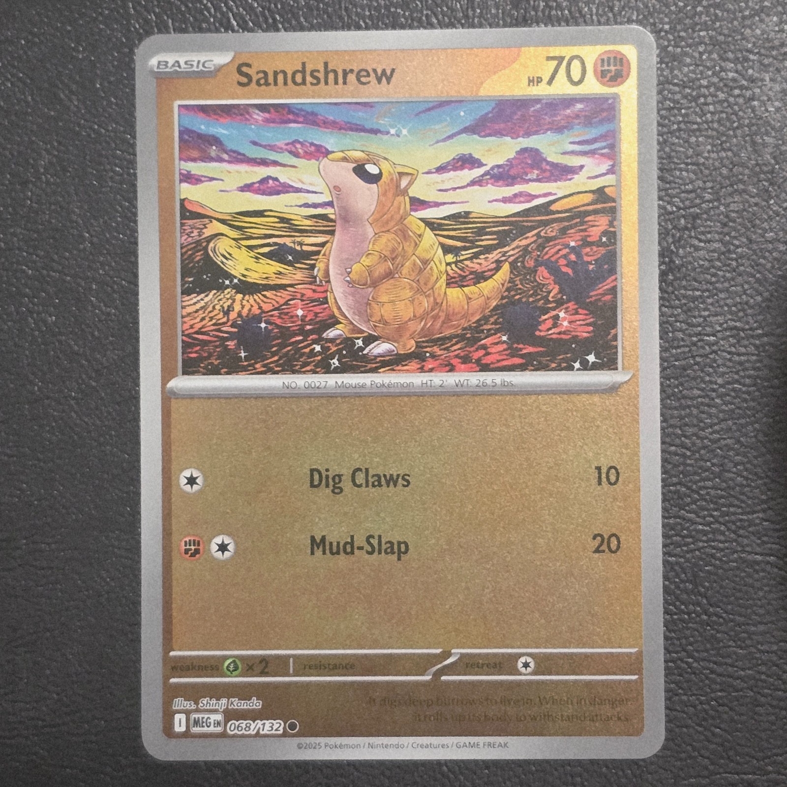 Sandshrew 068/132 Me01: Mega Evolution Reverse Holo