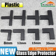 Aquarium Fish Tank Plastic Corner Edge Protectors Glass Protection Cover 'L' 'T'
