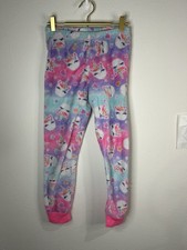 The Children  s Place Unicorn Fleece Pajama Pants Girls Size L 10/12 Pastel