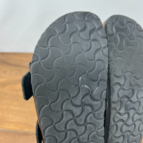 Birkenstock Arizona Big Buckle Oiled Black Gold Size 39 EU 8 Women US Men 6 - Picture 13 of 15