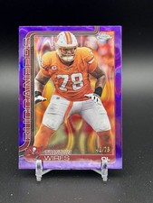 2025 Topps Chrome Tristan Wirfs #287 Purple Lava Refractor /75 Buccaneers