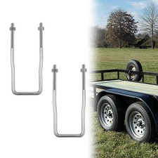 VONLX U-Bolt Spare Tire Carrier Holder Bracket for 2 Pieces - U-Bolt, Silver