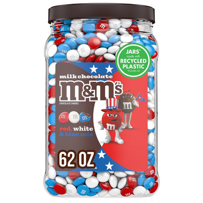 M&M'S Milk Chocolate Candy Jar, 62 oz Bulk Pack FREE FAST SHIPPING