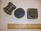 USED - MS3106A 28-21S (SR)  and MS3102R  28-21P - 37 Pin Mating Pair