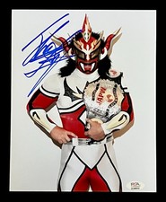 JUSHIN THUNDER LIGER HAND SIGNED 8X10 GLOSSY PHOTO PSA COA WWE WWF ECW NJPW #3