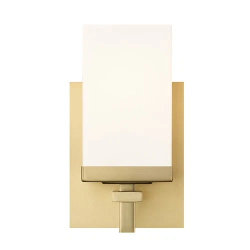 Golden Lighting DDDD-BA1 Maddox 8" Tall Bathroom Sconce - Brushed Champagne - Picture 6 of 11