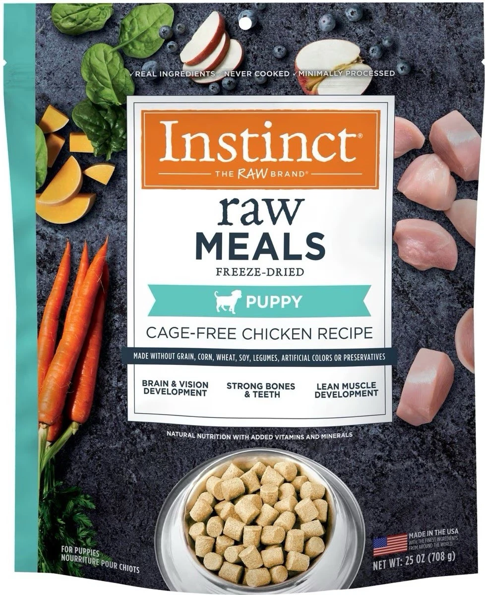 25oz Instinct Raw Meals Freeze Dried Puppy Chicken Recipe
