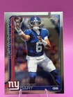 2025 Topps Chrome Football #306 Jaxson Dart New York Giants Rookie RC