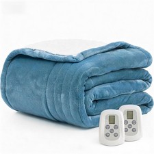 Heated Blanket Electric Blanket King 100x90 Heating Blanket with Dual Control