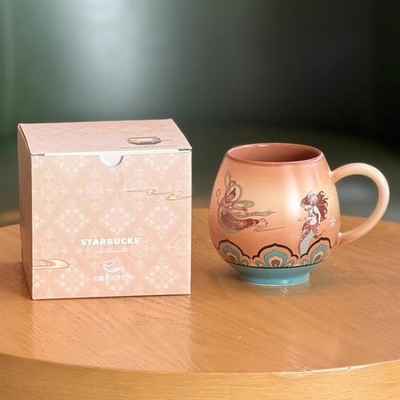 New 2025 China Starbucks Dunhuang Fine Arts 13oz Ceramic Mug