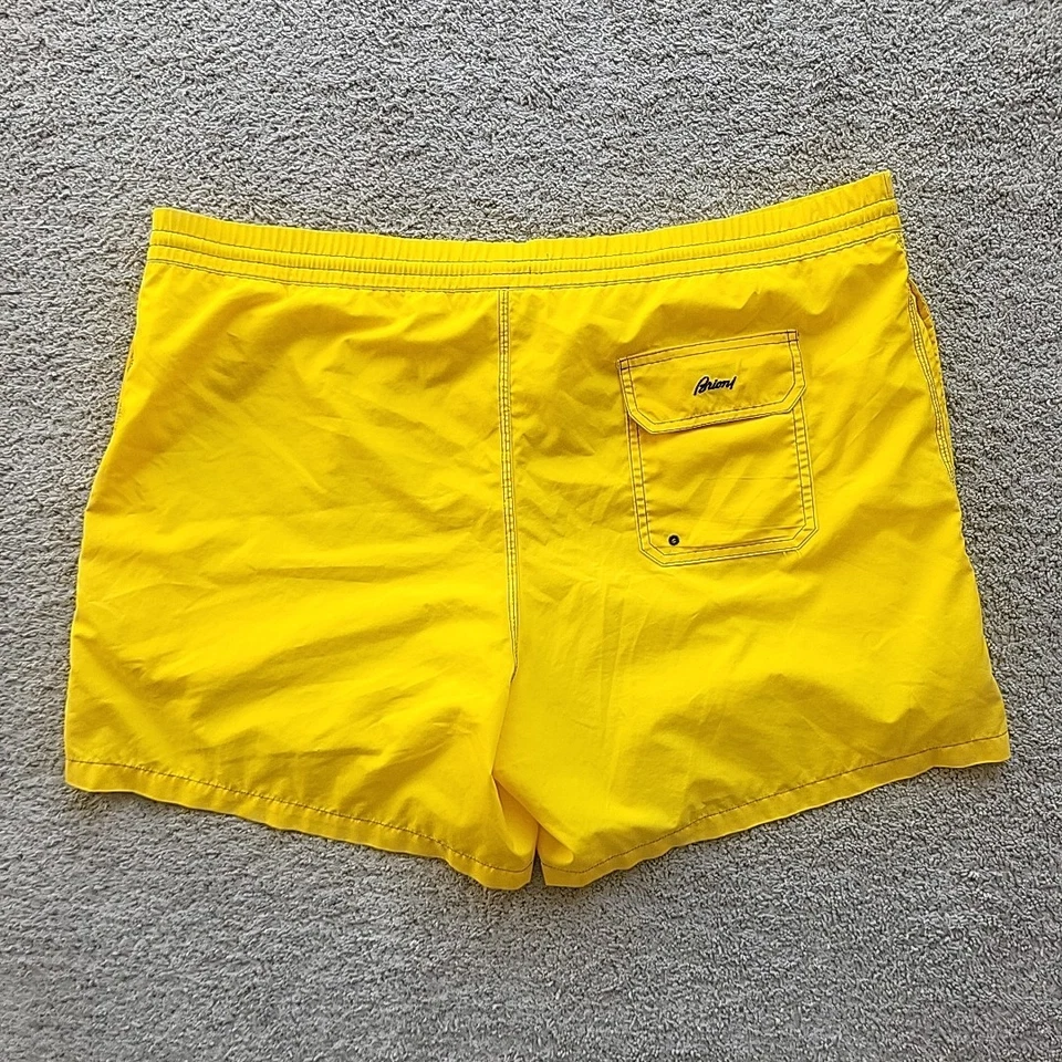 Bañador Brioni Para Hombre XXL Amarillo Forrado Híbrido Board Shorts Hecho en Italia Foto 3 de 4