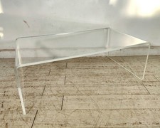 TAVOLINO a PONTE SALOTTO Design ANNI 70 Italia VINTAGE Plexiglass Coffee Table