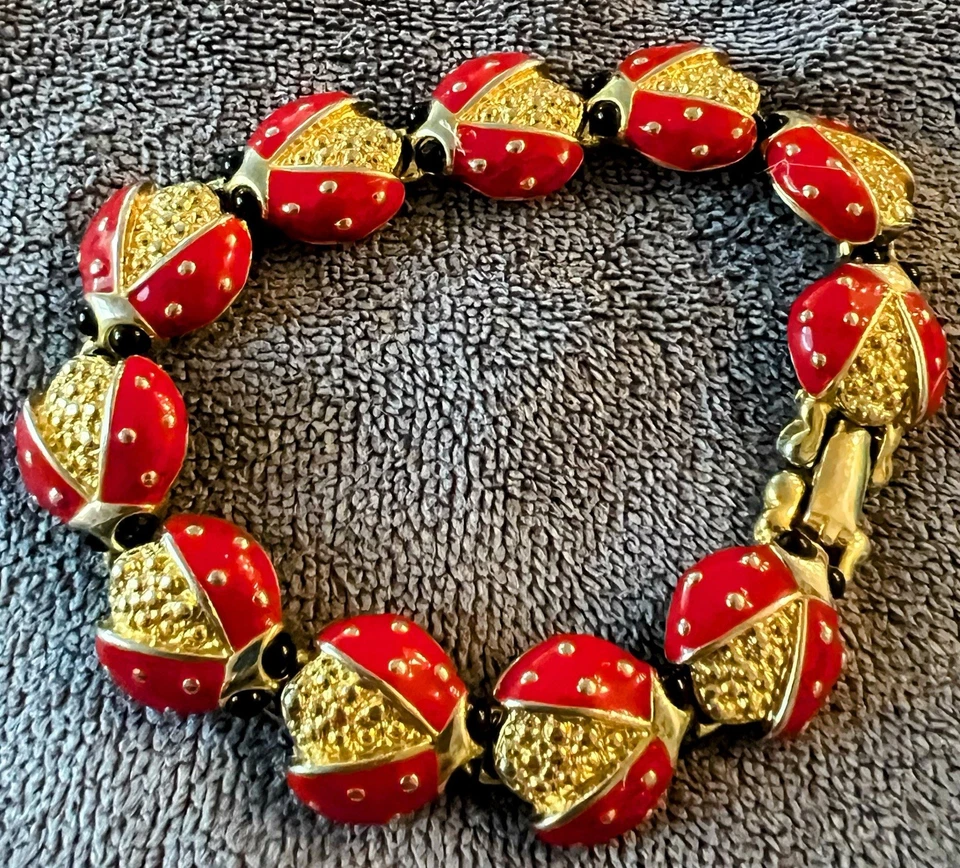 Pulsera KJL Kenneth Jay Lane Ladybug K1420 Foto 2 de 4