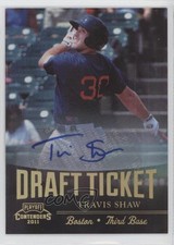 2011 Playoff Contenders Draft Tickets Signatures Travis Shaw #DT34 Auto 0c6