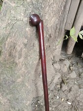 Original 1920 Style African Rosewood Ironwood Mahogany Walking Hiking Stick Ambi