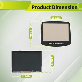 For Gameboy Game Boy Advance GBA IPS v2 Backlight LCD Backlit Mod AGS 101 Screen