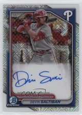 2024 Bowman Chrome Prospect Mega Box Auto Devin Saltiban #BMA-DS Auto ib6