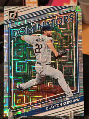 Clayton Kershaw 2022 Panini Donruss Baseball Silver Vector #D-1 Dominators
