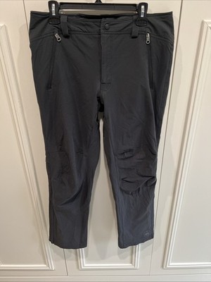 REI Co-op Mistral Soft Shell Pants Men 34x30 Articulated Knees Zip Ankles Hiking