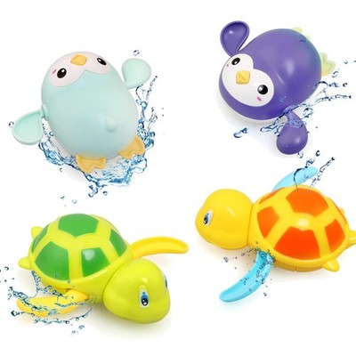 Baby Badespielzeug Set mit 4 Meerestieren Schwimmspielzeug für Kinder Badespa...