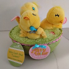 Animated Musical Hallmark Easter "We Got the Tweet " Chicks in Basket NEW -VIDEO