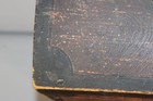 A GREAT 19TH C DOME TOP BOX WITH ORIGINAL BROWN & BLACK FEATHER GRAINED PAINT — photo 10