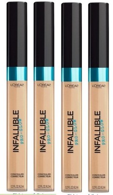 (Pack 4) L'Oréal Paris Infallible Pro-Glow Concealer 04 Natural Beige