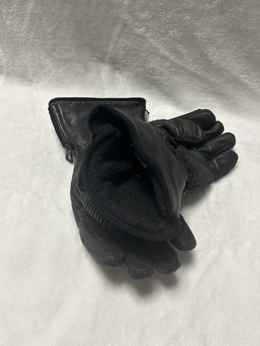 Mens black Bikers Club Thinsulate Thermal Insulation Riding Gloves medium - Picture 5 of 5
