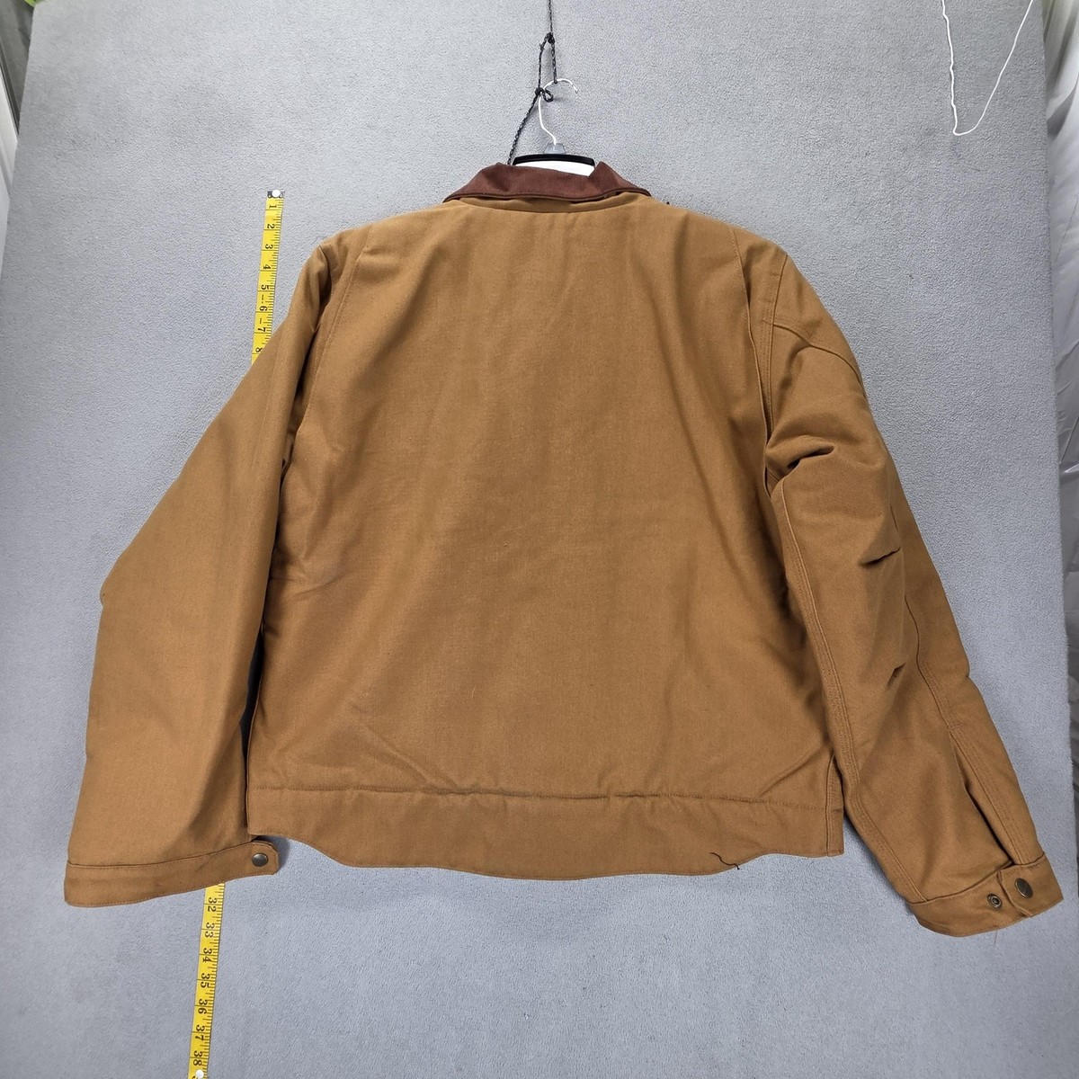 Carhartt Detroit Jacket Mens Large Brown Duck Blanket Lined OJ3828 