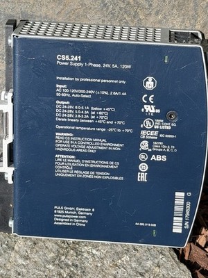 TESTED-  PULS Dimension CS5.241 Power Supply Module 24V 5A 120W DIN Rail Mount