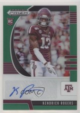 2020 Panini Prizm Draft Picks Rookies Green Kendrick Rogers #250 Auto 0g4