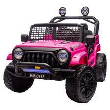 Pink 24V Electric Kids Car 2 Seater Ride on Toy 6mph Battery Truck w/ Remote MP3