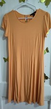 Orange T-shirt Dress Flowy Comfortable Forever 21 for Women