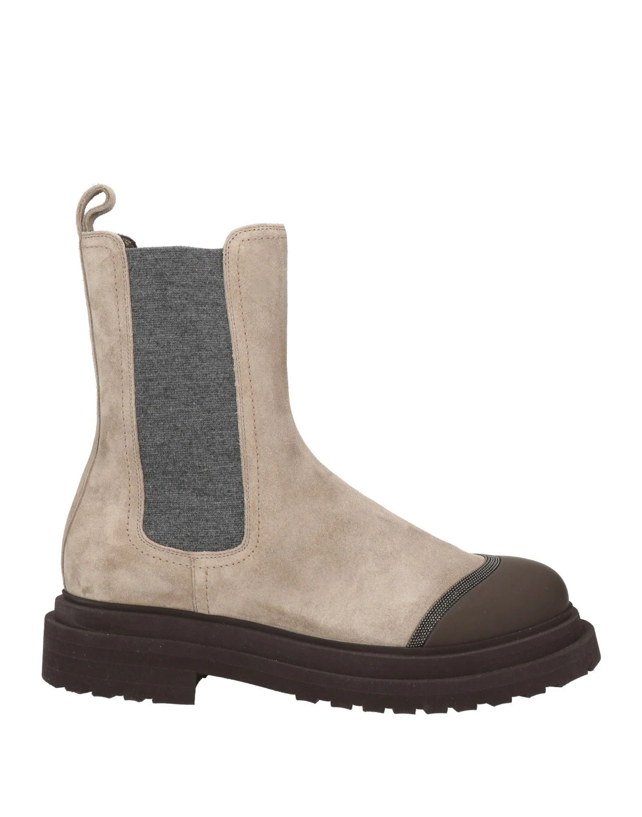 Brunello Cucinelli - Women - Leather Ankle boots - Beige 216290₽