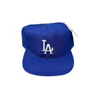 Vtg Rare NWT MLB Los Angeles Dodgers Blue American Needle Plain Logo Snapback