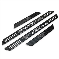 Ford Mustang Mach-e Carbon Fiber 4 Pcs Universal Door Sill Plates