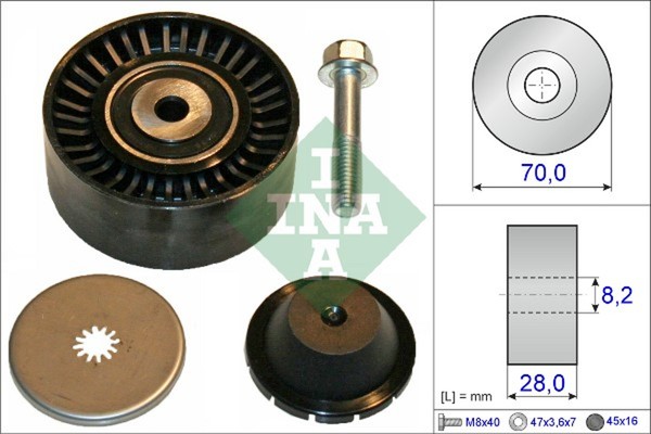Umlenk-/FüHrungsrolle Keilrippenriemen Schaeffler INA 532 0600 10 FüR Mitsubishi-image