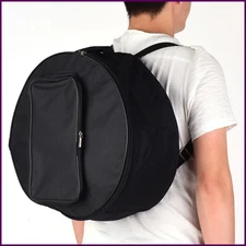 Compact Snare Drum Bag Backpack Case with Shoulder Strap Outside Pockets Musical
