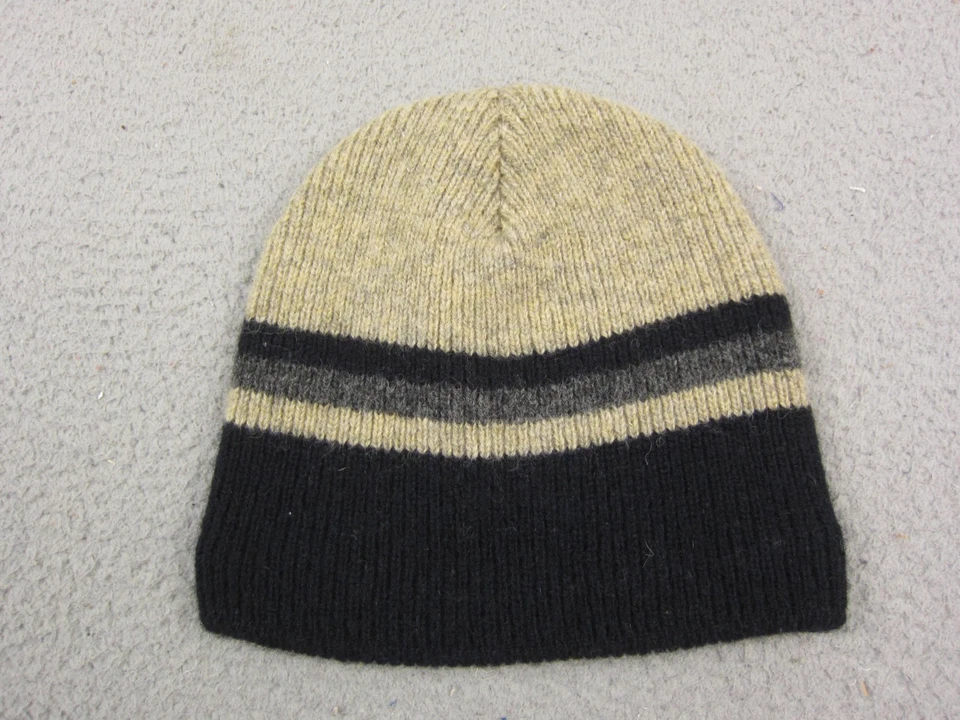 Gorro de colección Abercrombie & Fitch para hombre negro marrón 100 % lana tejido años 90 1 Foto 3 de 4