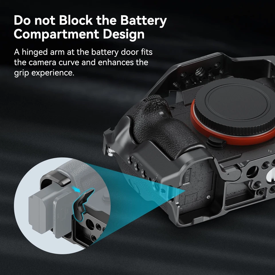 A7 III / A7R III Camera Cage Kit for Sony Alpha 7 III/Alpha 7R III, Full Cage... - Image 4 of 4