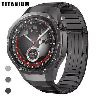 Luxury Titanium No Gaps Metal Bracelet Band For Huawei Watch GT5 GT6 Pro 46MM 