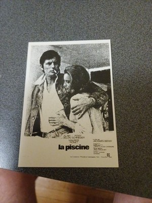 AK - Romy Schneider / Alain Delon - Das Schwimmbad - Neuwertig