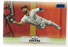 2025 Stadium Club Baseball Riley Greene Blue Foil SP #76 Detroit Tigers