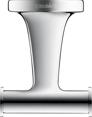 Duravit 009930 Starck T Towel Hooks Chrome